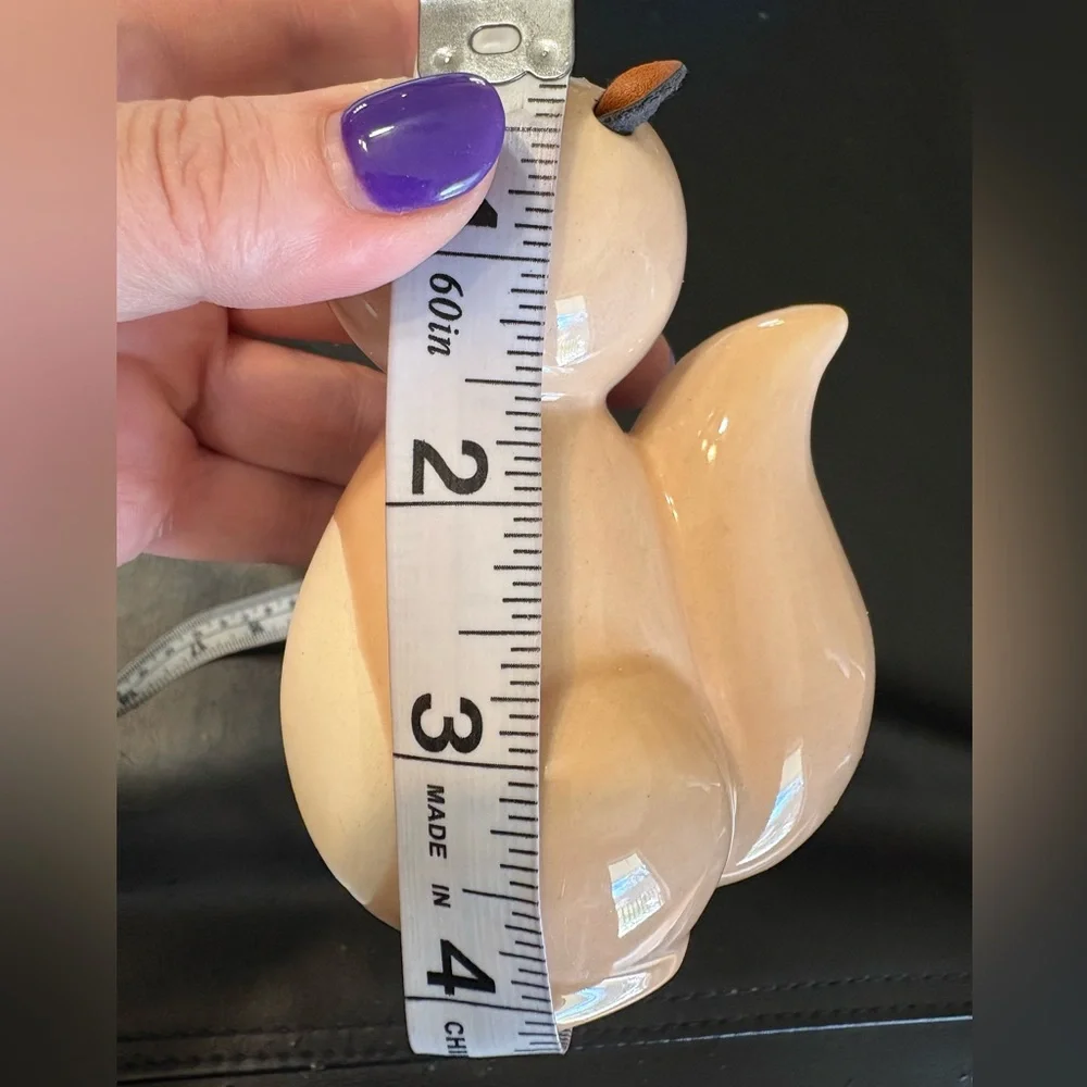 Ceramic squirrel air plant planter
